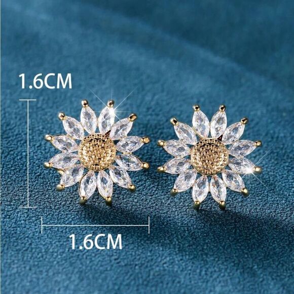 Sunflower Stud earrings - Picture 8 of 13